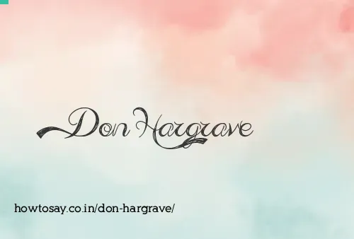 Don Hargrave
