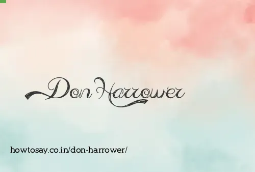 Don Harrower
