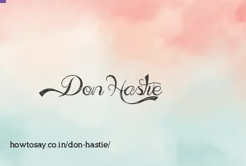 Don Hastie