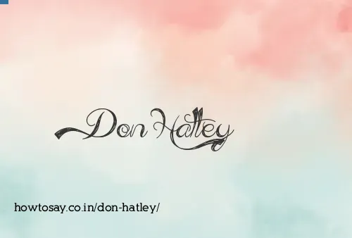 Don Hatley