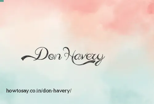 Don Havery