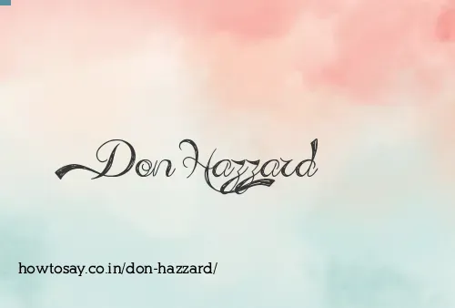 Don Hazzard