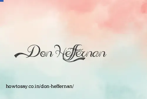 Don Heffernan