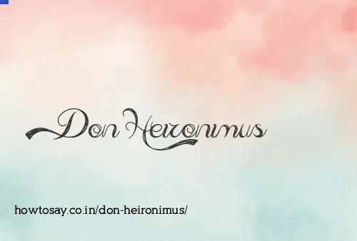 Don Heironimus