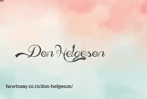 Don Helgeson