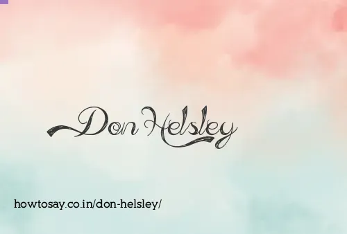 Don Helsley