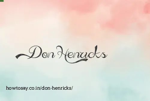 Don Henricks