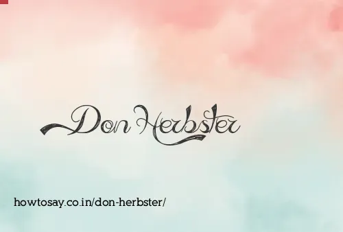 Don Herbster