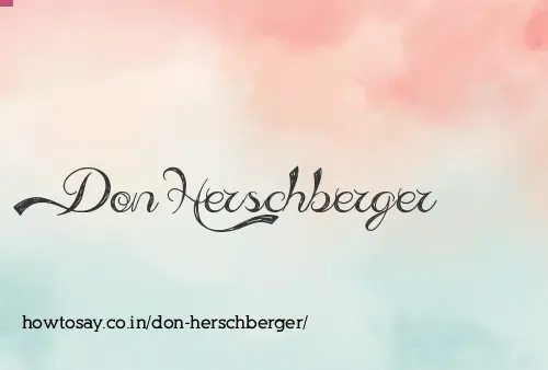 Don Herschberger