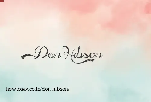 Don Hibson