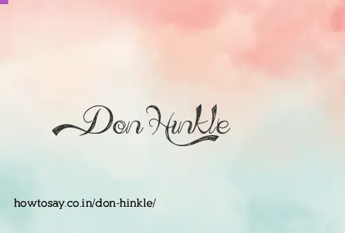 Don Hinkle