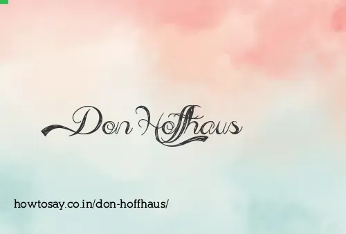 Don Hoffhaus
