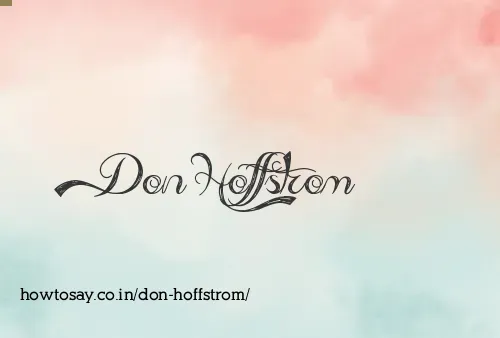 Don Hoffstrom