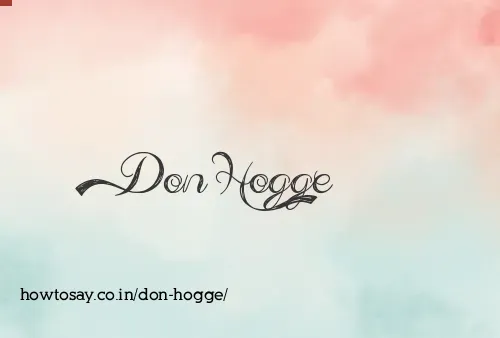 Don Hogge