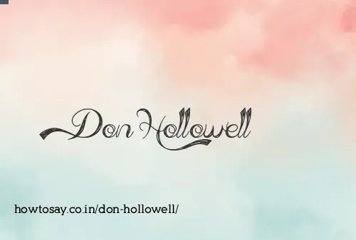 Don Hollowell