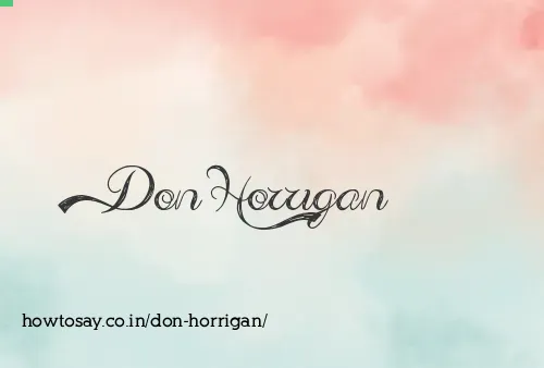 Don Horrigan