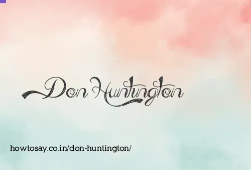 Don Huntington