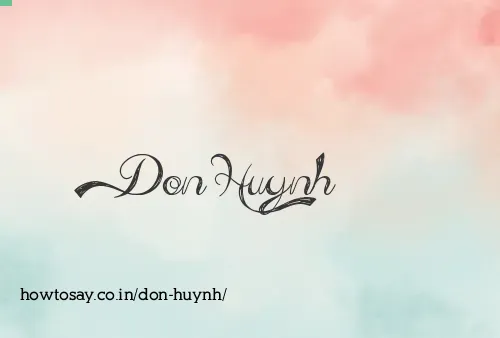 Don Huynh