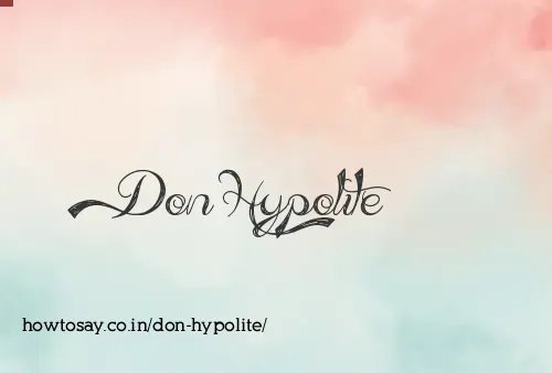 Don Hypolite