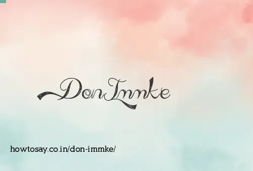 Don Immke