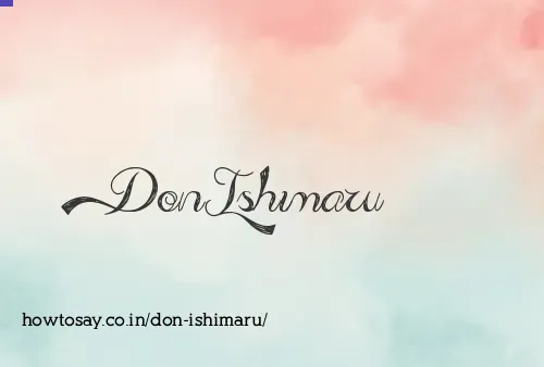 Don Ishimaru