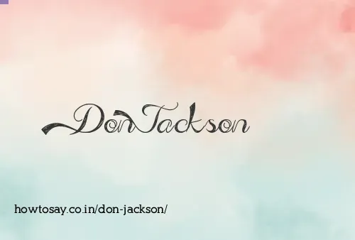Don Jackson