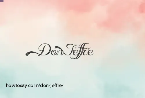 Don Jeffre