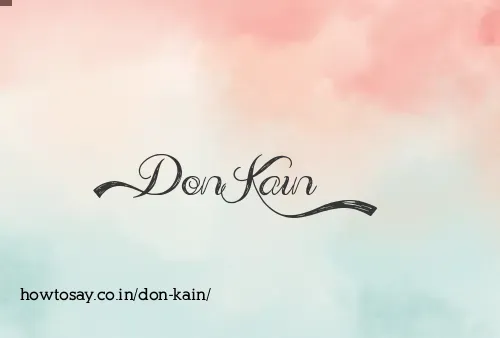 Don Kain