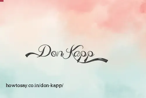 Don Kapp