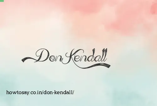Don Kendall