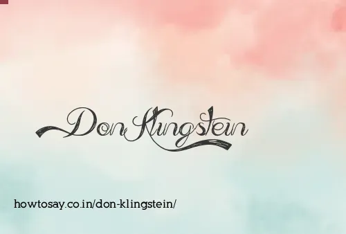 Don Klingstein