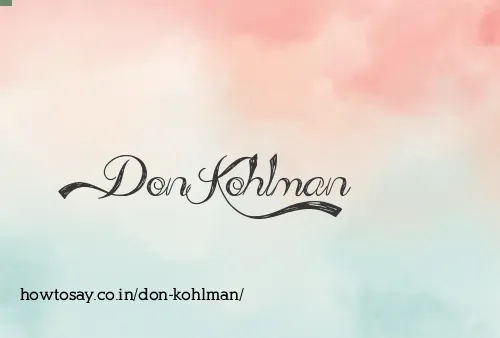 Don Kohlman