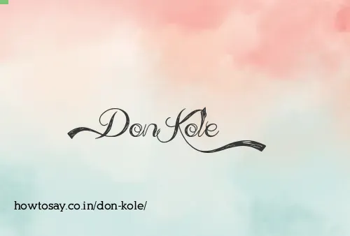 Don Kole