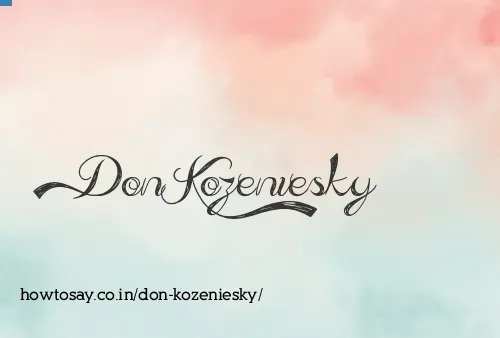 Don Kozeniesky