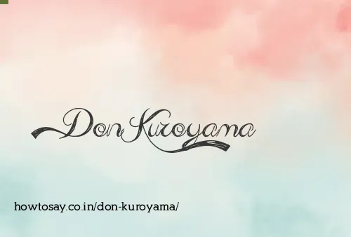 Don Kuroyama