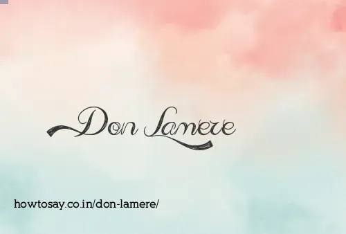 Don Lamere