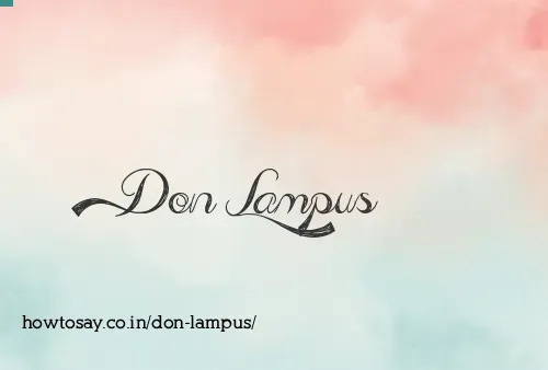 Don Lampus
