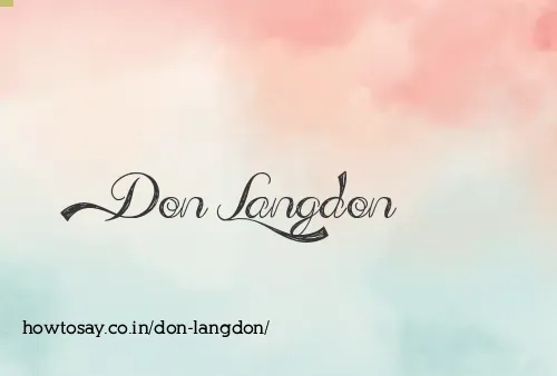Don Langdon