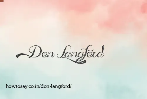 Don Langford
