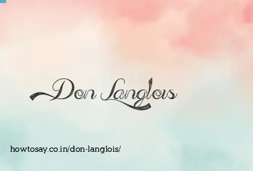 Don Langlois