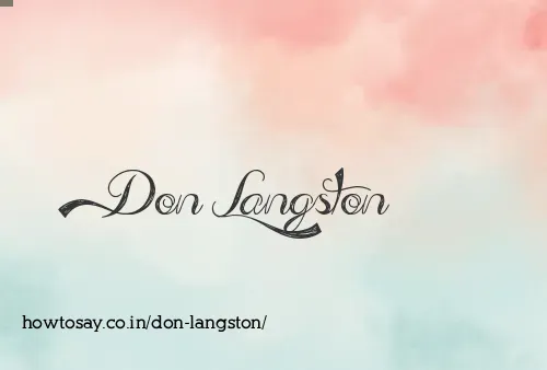 Don Langston