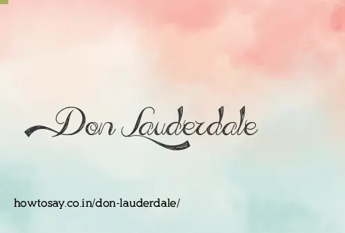 Don Lauderdale