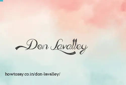 Don Lavalley