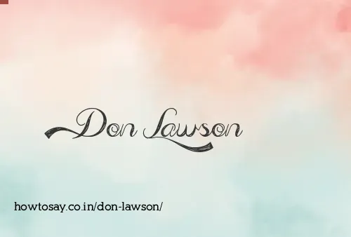 Don Lawson