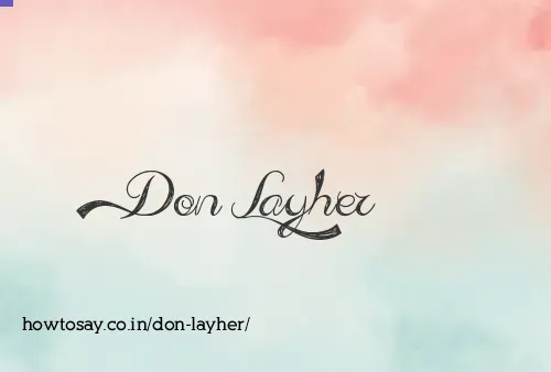 Don Layher