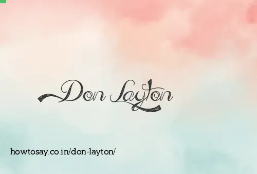 Don Layton