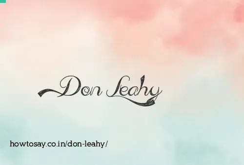 Don Leahy