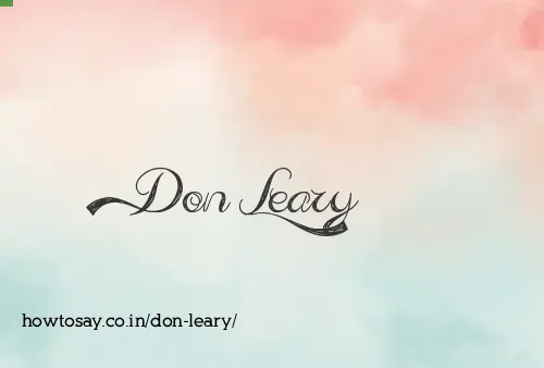 Don Leary
