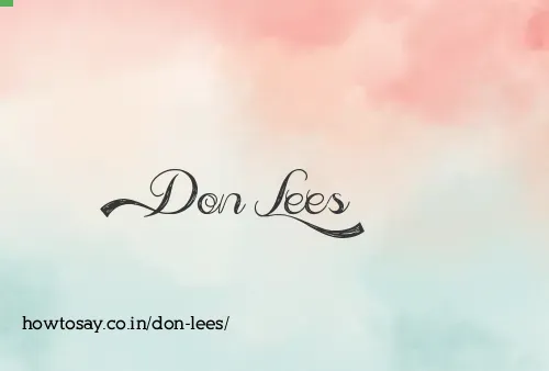 Don Lees