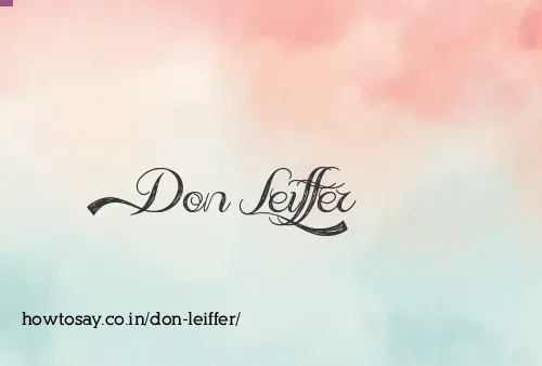 Don Leiffer
